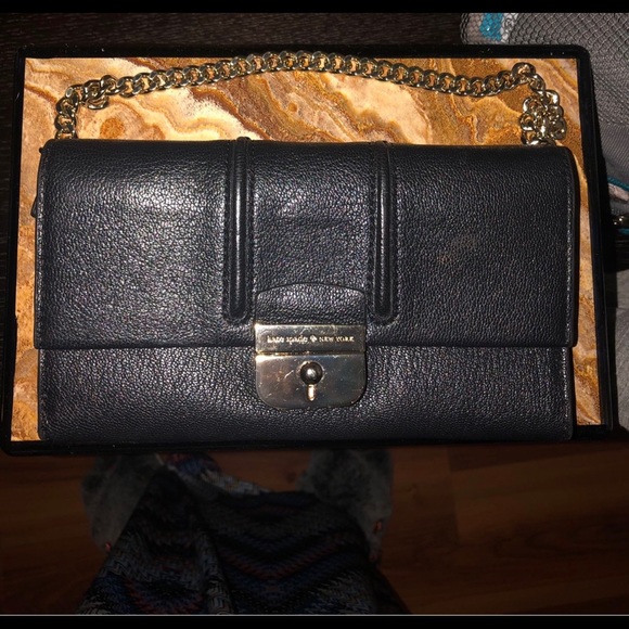 kate spade Handbags - Black Kate Spade wallet with detachable chain.